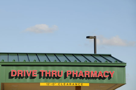 Neighborhood Drive Thru Pharmacyの写真素材