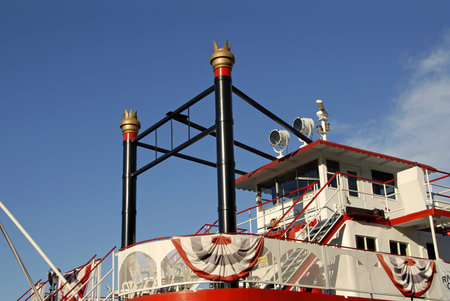 Restored Vintage Riverboat の写真素材