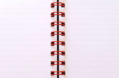  Close-up of a Blank Spiral Notebookの写真素材