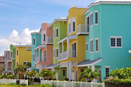 Colorful Beach Condominiums for Sale or Leaseのeditorial素材