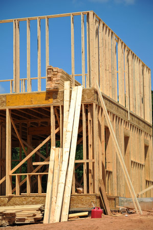 A New House under Construction 