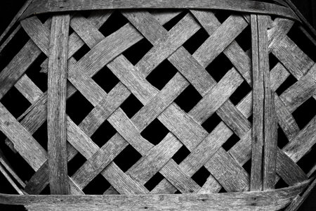 An Antique Wooden Tobacco Basket used to display tobacco taken to market