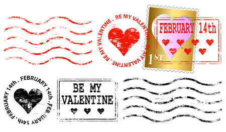 Valentine Letter Frankのイラスト素材