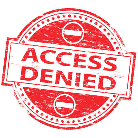 Acess Denied Rubber Stampのイラスト素材