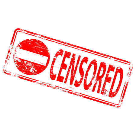 CENSORED Rubber Stampのイラスト素材