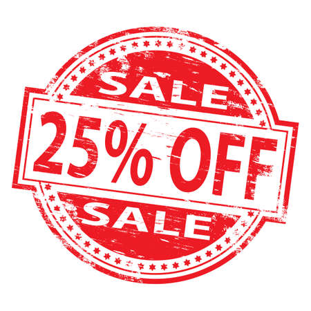 25% OFF Rubber Stampのイラスト素材
