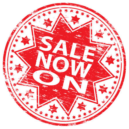 SALE NOW ON Rubber Stampのイラスト素材