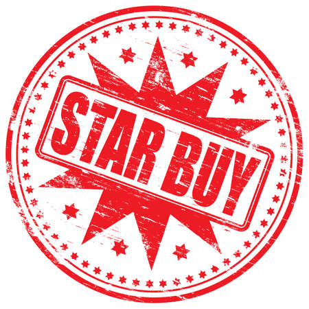 STAR BUY Rubber Stampのイラスト素材
