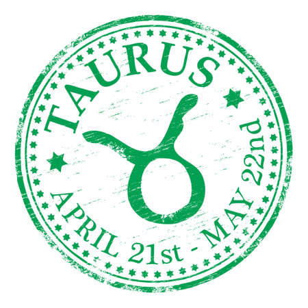 TAURUS Zodiac Rubber Stampのイラスト素材
