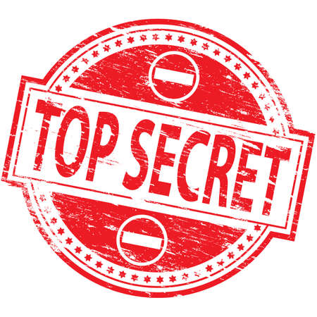 TOP SECRET Rubber Stampのイラスト素材