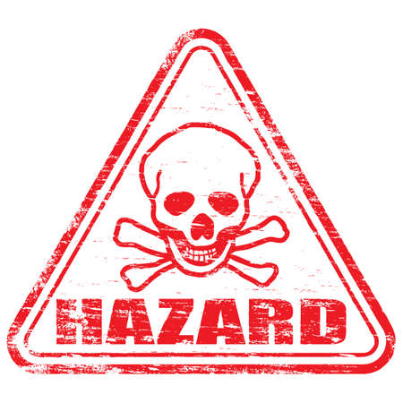 HAZARD Rubber Stampのイラスト素材