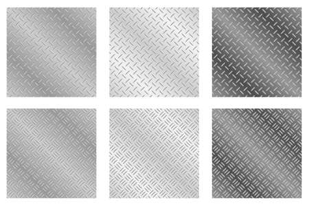 Repeating, tileable chequer plate metal background vector illustrationsのイラスト素材