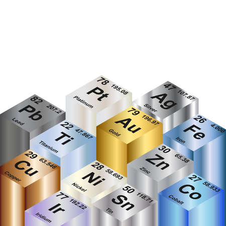 Columns of metallic elements  Background vector illustration
のイラスト素材