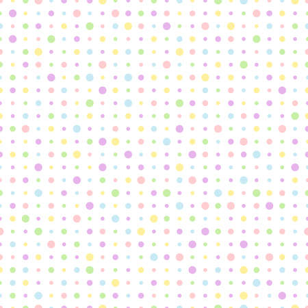 Repeating wallpaper background of pastel colored dots
のイラスト素材