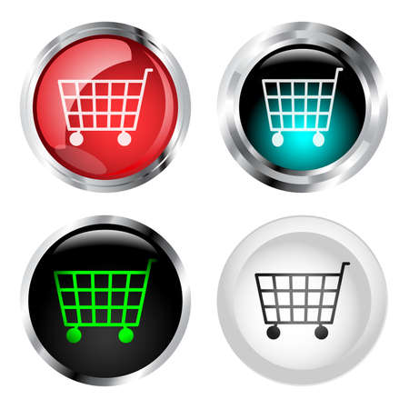 Shopping Cart Buttonsのイラスト素材