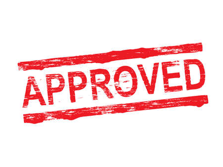 Approved grungy rubber stamp symbol vector illustrationのイラスト素材