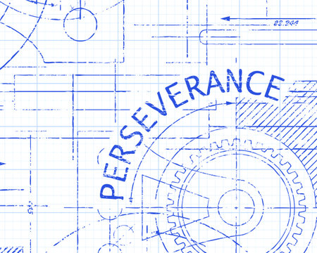 Vecteur de Perseverance text with gear - ID:80092551 - image libre de ...