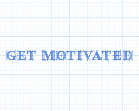 Get motivated text hand drawn on graph paper background
のイラスト素材