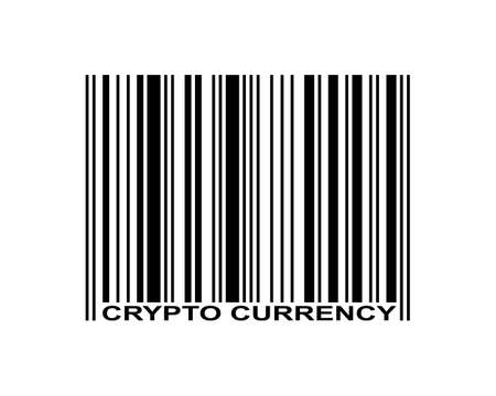 Crypto currency text and barcode icon
のイラスト素材