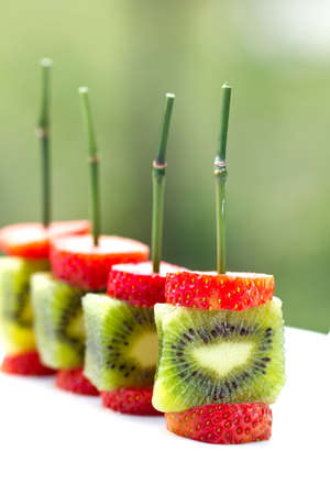 strawberry mix kiwiの写真素材