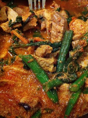 Thai pork red curry aka Pa-nang curryの素材