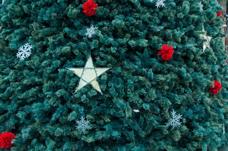 Ornaments of Christmas treeの写真素材