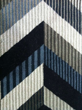 Modern pattern rug on American corporate floor of a buildingの素材