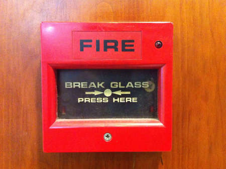 Red fire alarm warning unitの素材