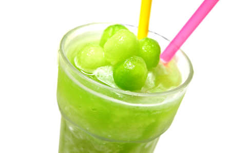 iced melon smoothiesの写真素材