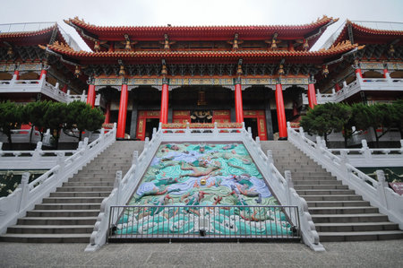 Chinese ancient grand palace entrance