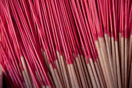 Many of incense sticksの写真素材
