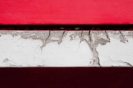 Red White Crimson wooden plank wall backgroundの写真素材
