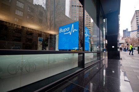 MELBOURNE, AUSTRALIA - JULY 26, 2018: Bupa health insurance company corporate head quarter...