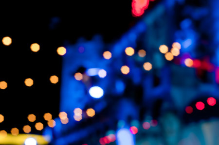 Abstract random colourful defocused blurred background patternの写真素材