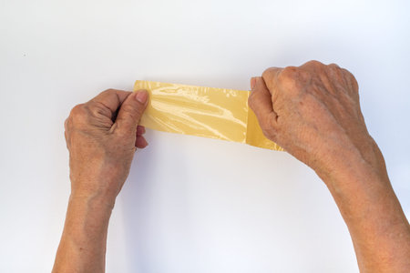 Sticky tape isolated on white background