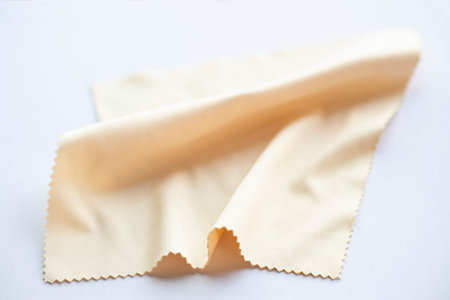 Microfibre cleaning cloths for eyeglasses, Close up & Macro shot, Selective focus