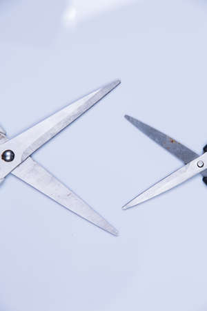 Scissors isolated on white backgroundの写真素材