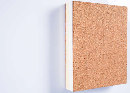 Brown notebook isolated on white background, Close upの写真素材