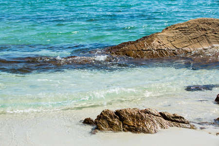 Sea, Rocks, Sand  beach, Ko samet, Thailandの写真素材