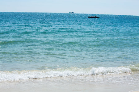 Sea wave & Sand  beach Background