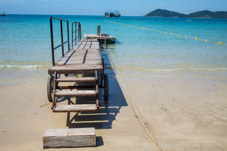 Bridge in the seaの写真素材