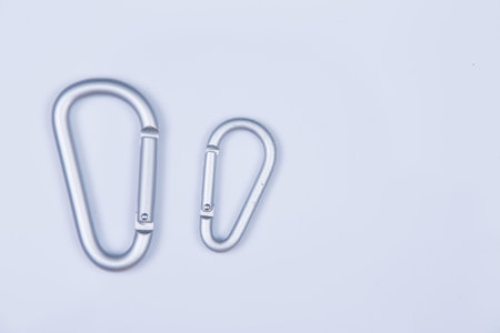 Snap hooks isolated on white background