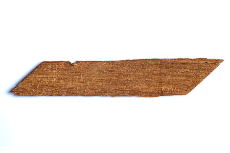 Abstract old piece of wood texture on white background, Brown colour, Vintage wooden bed, Close up...