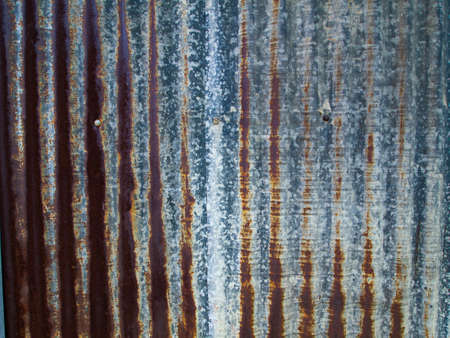 Rusty Corrugated metal texture or Galvanized iron steel backgroundの写真素材