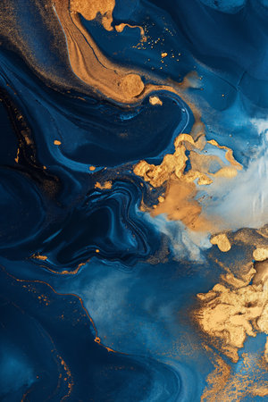 Contemporary art, wallpaper, print. Abstract painting color texture. Multicolor dynamic backgroundの素材