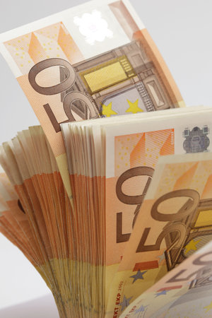 Fifty euro bills