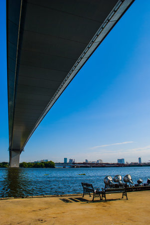 under the bridgeの写真素材