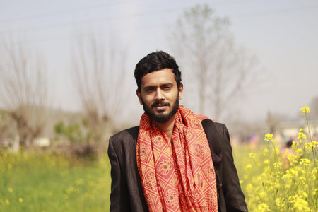 Young Indian Tall Boy in Suit attending Wedding