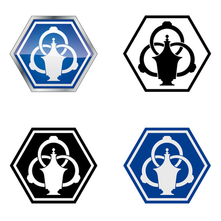 Goldsmith  Traditional Craftsmen s Guild Vector Symbolのイラスト素材
