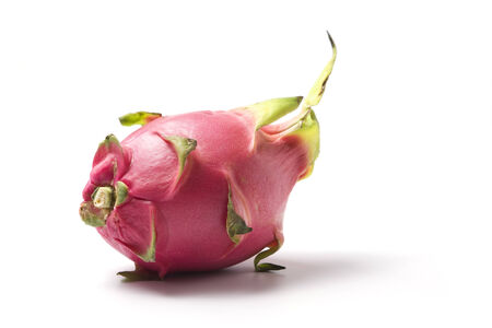 dragonfruit isolated on white backgroundの写真素材